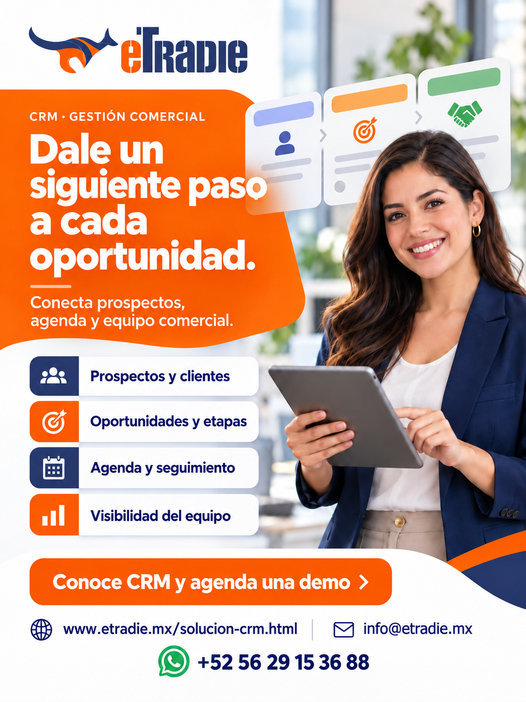 CRM eTradie: dale un siguiente paso a cada oportunidad