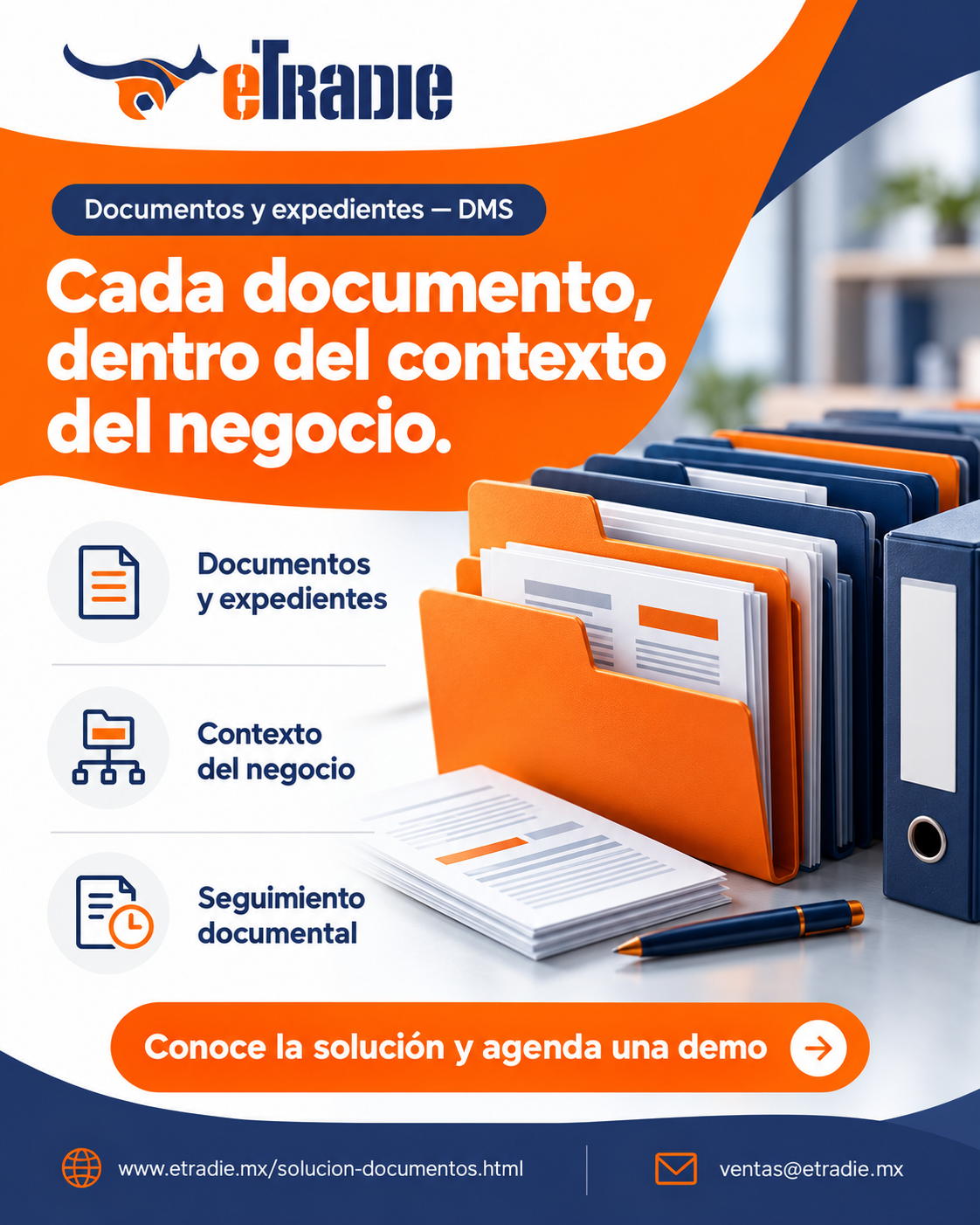 Brochure de Documentos y expedientes — DMS para compartir