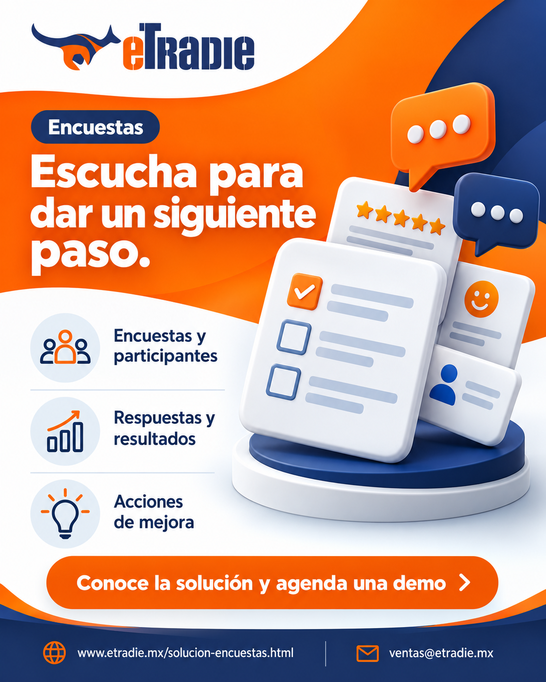 Brochure de Encuestas para compartir