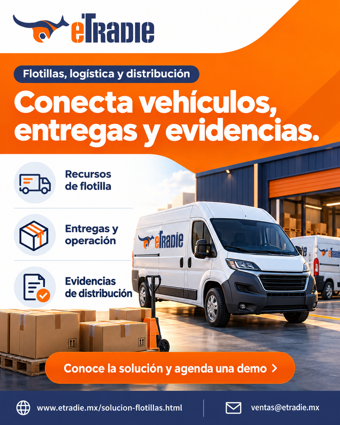 Brochure de Flotillas, logística y distribución para compartir