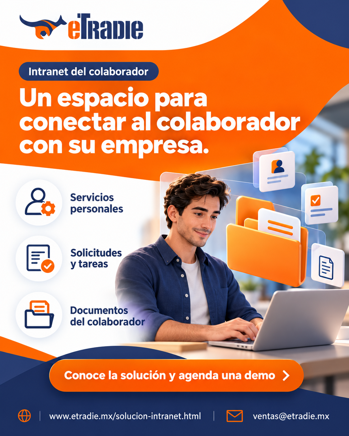 Brochure de Intranet del colaborador para compartir