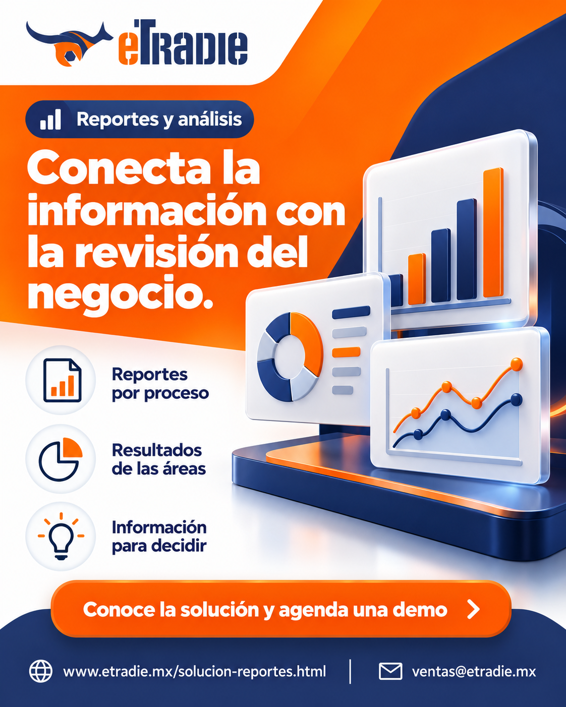 Brochure de Reportes y análisis de eTradie